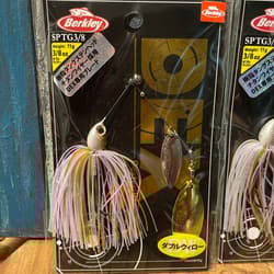Berkley Spinnerbait 3/8oz DEX, Set of 2, Double Willow, Ghost Wakasagi - Thumbnail 2