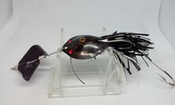 Vtg Lurh Jensen HERB'S Dilly BUZZ Spoon Black Buzzbait Topwater 5/8 Fishing Lure - Thumbnail 3