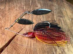JACKALL DOON 21g Spinnerbait Fire Color for Bass Fishing, Slightly Used - Thumbnail 2
