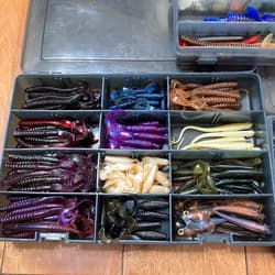 Worm Set Gary Yamamoto and others Black Bass - Thumbnail 2