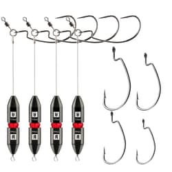 TR1 Tokyo Rig 4Pack 1/2oz Pre Rigged Punch Shot Rig Bass Fishing Accessories ... - Thumbnail 1