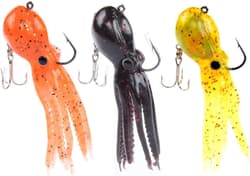 5Pcs Octopus Fishing Lures Skirt Tail Soft Squid Jigs Swimbait Lingcod Rockfish - Thumbnail 6