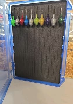 GAMAKATSU G-BOX JIG CASE #G3600SF & 10 1OZ ASSTD JIG HEADS FISHING ACCESSORIES  - Thumbnail 2