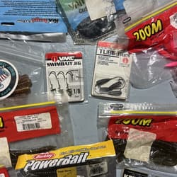 Lot Of Bass Fishing Baits Zoom Booyah VMC Bass Pro Powerbait Tubes Spinnerbaits - Thumbnail 11