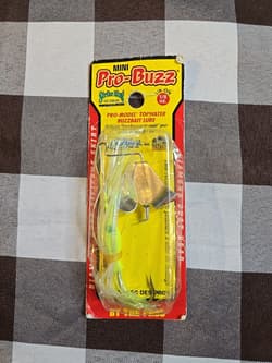 Strike King Mini Pro-Buzz Buzzbait 1/8 oz. Pond Bass Surface Lure Chartreuse - Thumbnail 1
