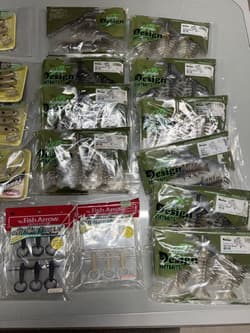 Gary Yamamoto and other various bass worms, 64 bags set, others - Thumbnail 2