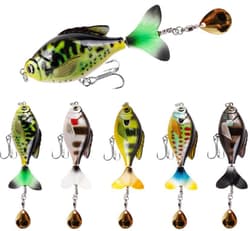 5PCS Trolling Fishing Lure Jointed Swimbait Hard Artificial Crankbait Minnow Sea - Thumbnail 1