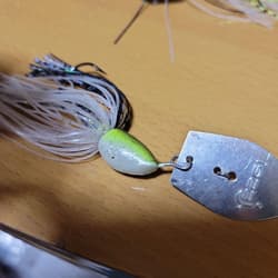 Handmade Chatterbait 1/2oz 2pcs AK Blade, Jackhammer Blade, Used - Thumbnail 6