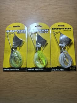 BOOYAH SQUELCHER 1/2oz In River Killer,white Chart, And silver White. - Thumbnail 1