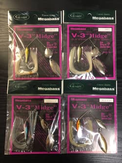 Megabass V-3Midge (3/16oz) Spinnerbait Dome Eye Specification Set of 4 Colors - Thumbnail 1