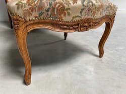 Pair of Louis XV style walnut 1900 armchairs - Thumbnail 12