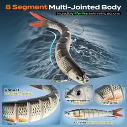 Large 4-Layer Tackle Box with Tackle Included, 547Pcs Fishing Lures Kit - Pliers - Thumbnail 8