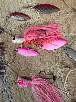 Jackal OSP Evergreen Spinnerbait 6pcs Set Used, Slight Scratches/Slight Rust - Thumbnail 3