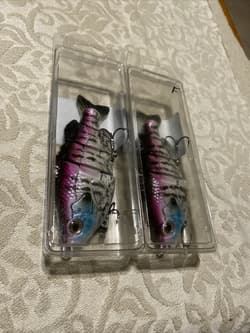 3:16 Lure Co. Swimbait 5 FS Gill Lot Of 2-(1) SS/(1)F BaitWorks Custom Color - Thumbnail 13