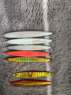 Tungsten Metal Jig Set 29 pcs Multi-Color Fishing Lures Unused Collection - Thumbnail 4