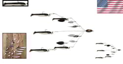 High-Quality Umbrella Rig - 20cm Bass Lure with 5 Baits & Jig Heads Included! - Thumbnail 2