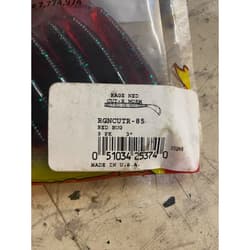Strike King Rage Ned Cut-R Worm 3’’ Red Bug (9Pack) X 8Packs - Thumbnail 2