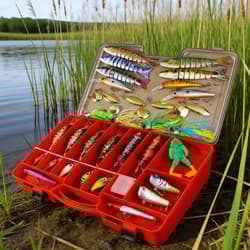 28PCS Lot Mixed Crankbait Fishing Lures Spinnerbait Jointed Bait Frog Popper Box - Thumbnail 3