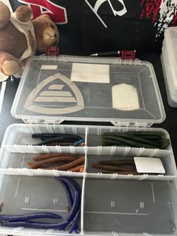 Large Fishing Tackle Lot Lures Soft Plastics Jigs Tackle Boxes - Thumbnail 7