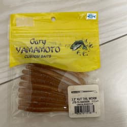 JACKALL DriftCrab Mini Soft Lure Brown + Gary Yamamoto Cut Tail 3.5 x3 Used - Thumbnail 4