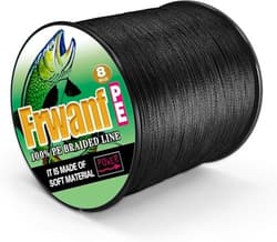 NEW Frwanf Fishing Line 8-Strand Braided PE Line 1000m Size 1 Black for - Thumbnail 2