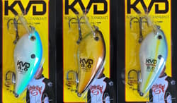 3-Strike King KVD 8.0 Magnum Squarebill Crankbaits 4-1/2" 1-1/8 oz Depth 3-7 ft - Thumbnail 2