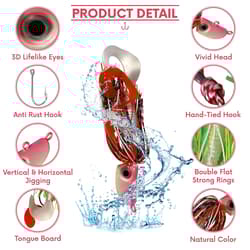 4 New Bearded Buzzbait Bucktail Saltwater Jigs Flounder, Fluke, Bass, Bluefis... - Thumbnail 6