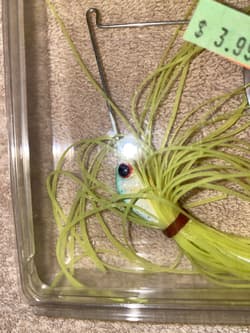 TUFF FIND VINTAGE FISH GETTER SPINNERBAIT Discontinued UNKNOWN FUN3/8 OZ”5/0”BIG - Thumbnail 3