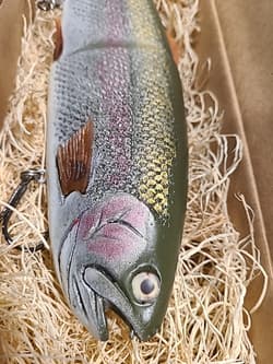 🔴Hinkle Trout 🔴Swimbait Painted Andrew Rare Fishing Lure 11 Glide 🔴 - Thumbnail 2