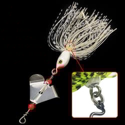6pcs/set Spinnerbait Jig Head Rubber Skirts Fishing Lure Pike Bass Spinner Bait - Thumbnail 2