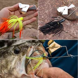 High Quality Buzzbait Fishing Set with Unique Sound - Attracts Lethargic Bass - Thumbnail 9