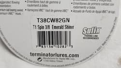 RARE Terminator T1 Titanium Snap Back Spinnerbait 3/8 oz Emerald Shiner Shad - Thumbnail 10