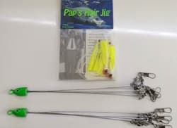 Pap's Umbrella Rig (5 pronged) Qty 2 and Pap's Hair Jig White-Red/Yellow(Qty 5) - Thumbnail 1