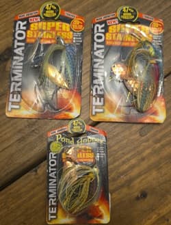 Rare Terminator Super Stainless Spinnerbait Lot Of 3  - Thumbnail 1