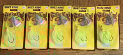 (5) Strike King Buzzbait Spinnerbait "Buzz King" 3/16 oz. Tri-Wing 3 Blade Prop. - Thumbnail 1