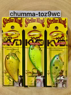 KVD1.5 (Lot Of 3) “Hard Knock” Square-bill Crankbait, Strike King, Bass, NWT! - Thumbnail 12