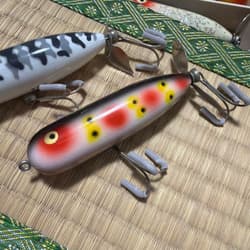 Old Heddon Magnum Torpedo Gray Wakame Small Set of 2 - Thumbnail 4