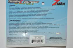 3 lures zman z-man crosseyez chatterbait 3/8oz snag resist bladed jig chili dog - Thumbnail 3