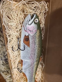 🔴Hinkle Trout 🔴Swimbait Painted Andrew Rare Fishing Lure 11 Glide 🔴 - Thumbnail 4