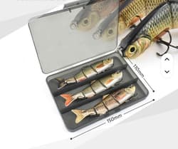 Pike Zander Catfish Bass swimbait sinking 3 pc lure set 120mm long UK seller - Thumbnail 6