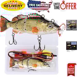 4” Multi-Jointed Robotic Fishing Lure - USB Rechargeable, Super Realistic Action - Thumbnail 1