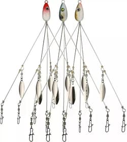 3 Pack Alabama Rig 5 Arms 4 Blades Umbrella Rig Fishing 21.5Cm Fish Lures Bait - Thumbnail 1