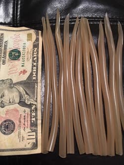 97pc Lot Surge Tube Nat Latex Color Striper Trolling Lure #3NL Bulk Mustad 31022 - Thumbnail 2