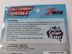 ZMan Chatterbait Mini Max 1/4oz Purple Glimmer Fishing Lure - Thumbnail 5