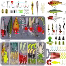 Complete 78-Piece Fishing Lures Assortment with Fishing Accessories & Tackle Box - Thumbnail 3