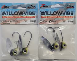 Z-man  Willowvibe chatterbait 3/8oz Shinner bladed jig lot of 2 - Thumbnail 3