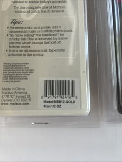 (6) Matzuo Kamikazi Spinnerbait 1/2oz Gold Lot Of 6 - Thumbnail 3