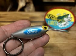 Vintage Storm Pre Rapala Rattle Tot Ford Motors Advertisement Bass Fishing Lure - Thumbnail 4