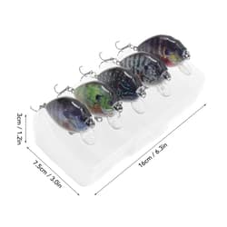 Lixada 6cm 15g 5PCS Fishing Lures With Barbed Treble Hooks Fishing Accessories - Thumbnail 2