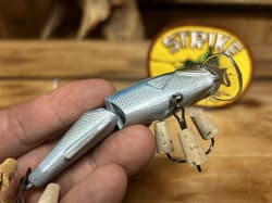 Vintage Strike King King Shad 4” Wake Bait Striper Bass Fishing Lure - Thumbnail 6